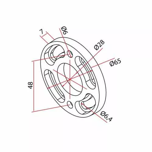 Cherubini Adapterflansch